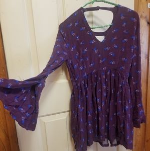 Free people purple floral dress